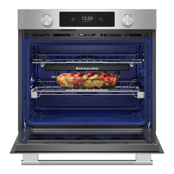 Kitchenaid® 30-inch Smart Electric Single Wall Oven with Assisted Cooking Modes - PrintShield™ Finish KOES730SPS