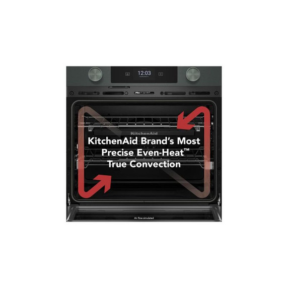 Kitchenaid® 30-inch Smart Electric Single Wall Oven with Assisted Cooking Modes - Juniper KOES730SJP