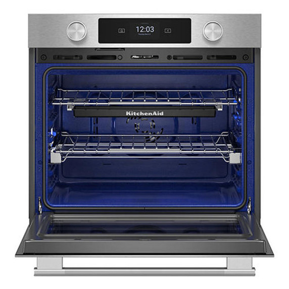 Kitchenaid® 27-inch Smart Electric Single Wall Oven with Assisted Cooking Modes - PrintShield™ Finish KOES727SPS