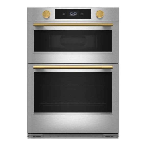 Brass Handle and Knob Hardware Accessory Kit for KitchenAid® 30" Double Wall Oven & Microwave Combo W11774418