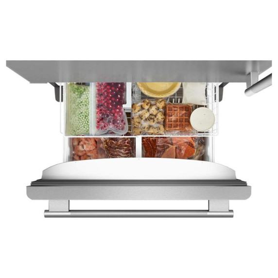 Kitchenaid® 22 Cu. Ft. 33-Inch Standard-Depth Bottom Mount Refrigerator with Left Door Swing KRBL133SPS