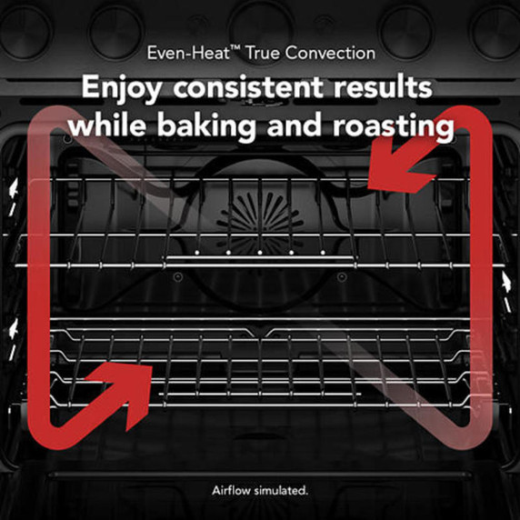 Kitchenaid® 30-Inch 4 Burner Commercial-Style Dual Fuel Range with No Preheat Air Fry Mode KFDS930SSC