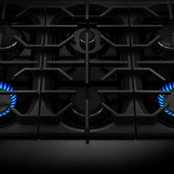 Kitchenaid® 36-Inch 6 Burner Commercial-Style Dual Fuel Range with No Preheat Air Fry Mode KFDS936SDC