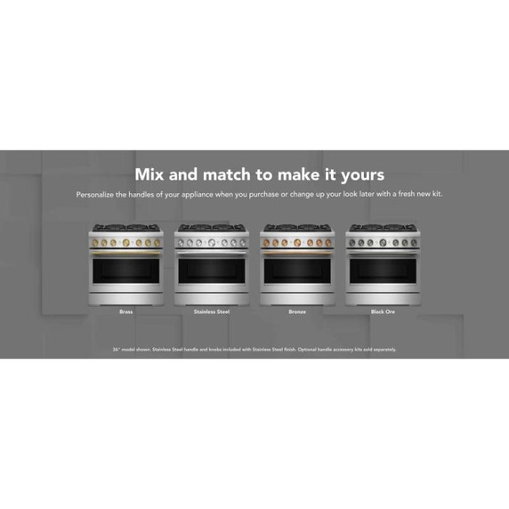 KitchenAid® 36-Inch 6 Burner Commercial-Style Dual Fuel Range with No Preheat Air Fry Mode KFDS936SSS