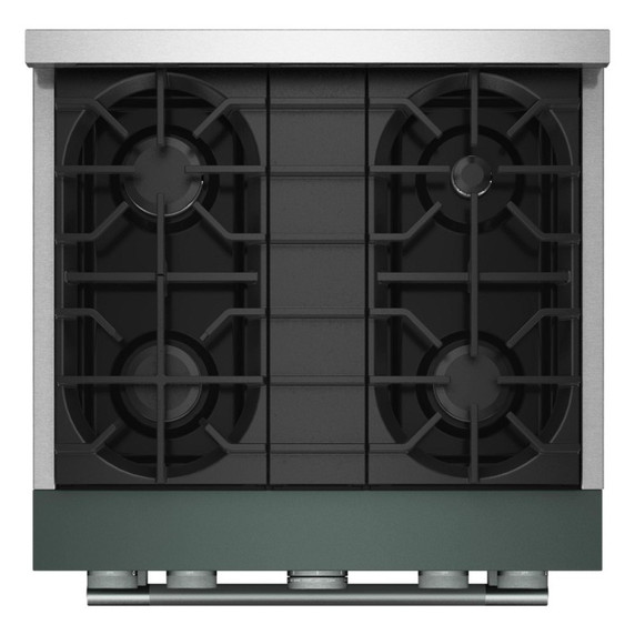 KitchenAid® 30-Inch 4 Burner Commercial-Style Gas Range with No Preheat Air Fry Mode KFGS930SJP
