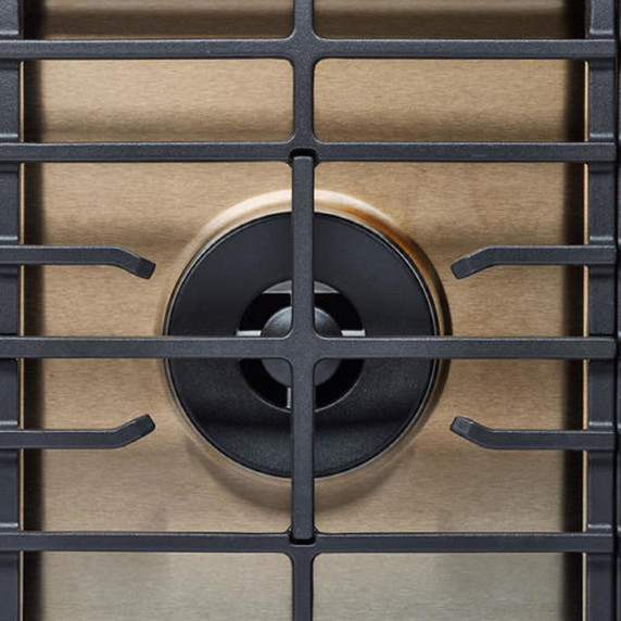 Kitchenaid® Gas-on-Metal Cooktop with 5 Versatile Burners and Edge-to-Edge Cast-Iron Grates KCGK336SSS