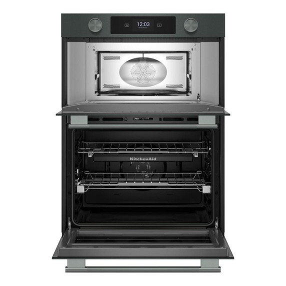 Kitchenaid® 30-inch Smart Electric Combo Wall Oven with Intelligent Cooking Camera - Juniper KOEC930SJP