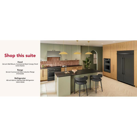 Kitchenaid® 30-inch Smart Electric Combo Wall Oven with Intelligent Cooking Camera - Black Ore KOEC930SBE