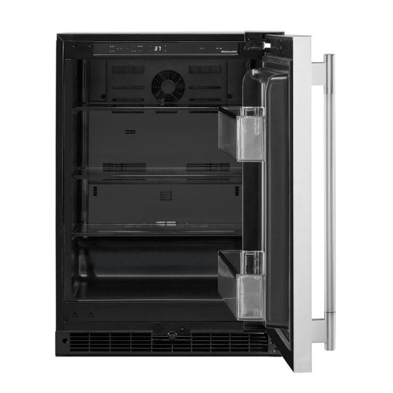 Kitchenaid® 24" Undercounter Refrigerator with Stainless Steel Door KURR124SSB