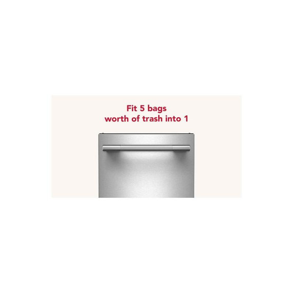KitchenAid 15 in. Built-In Trash Compactor with Built-In Odor Management System KTTP515TSS