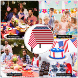 Childom 4th of July Decorations,2 Pack Patriotic Tablecloth,Patriotic Decorations 54" x 108" Disposable American Flag Tablecloth,Plastic Table Cloth for Fourth of July Camping Memorial Party Supplies Childom 4th of July Decorations,2 Pack Patriotic Tablecloth,Patriotic Decorations 54" x 108" Disposable American Flag Tablecloth,Plastic Table Cloth for Fourth of July Camping Memorial Party Supplies