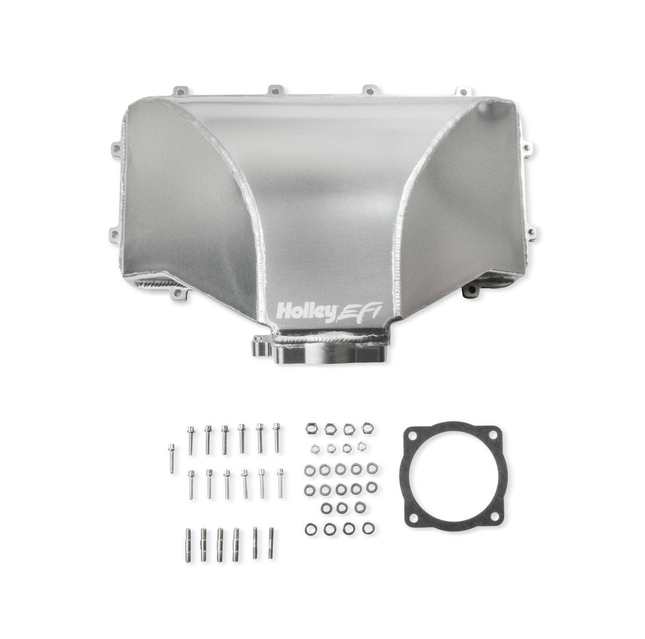 Holley HI-RAM 95MM Side Mount Plenum Top - Silver - FlowTech