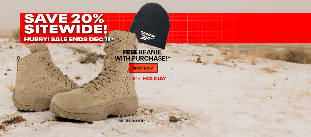 Save 20% site wide! Hurry! Sale ends December 11th. Receive a free beanie with purchase. Use code: HOLIDAY. Shop now. Purchase necessary.