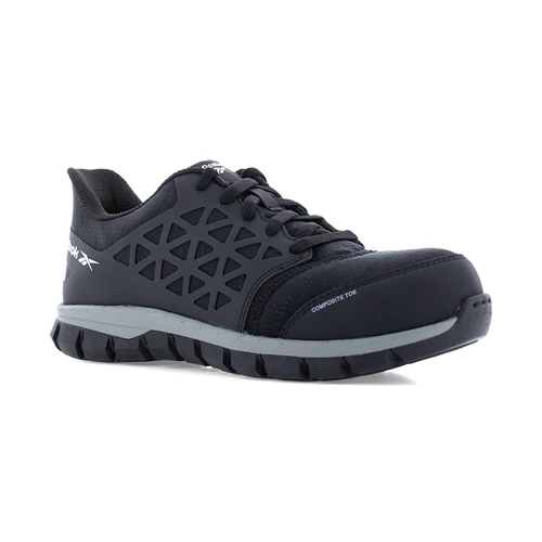Reebok Work Men's Black and Gray Sublite MAX Cushion Work - RB5040 right angle view