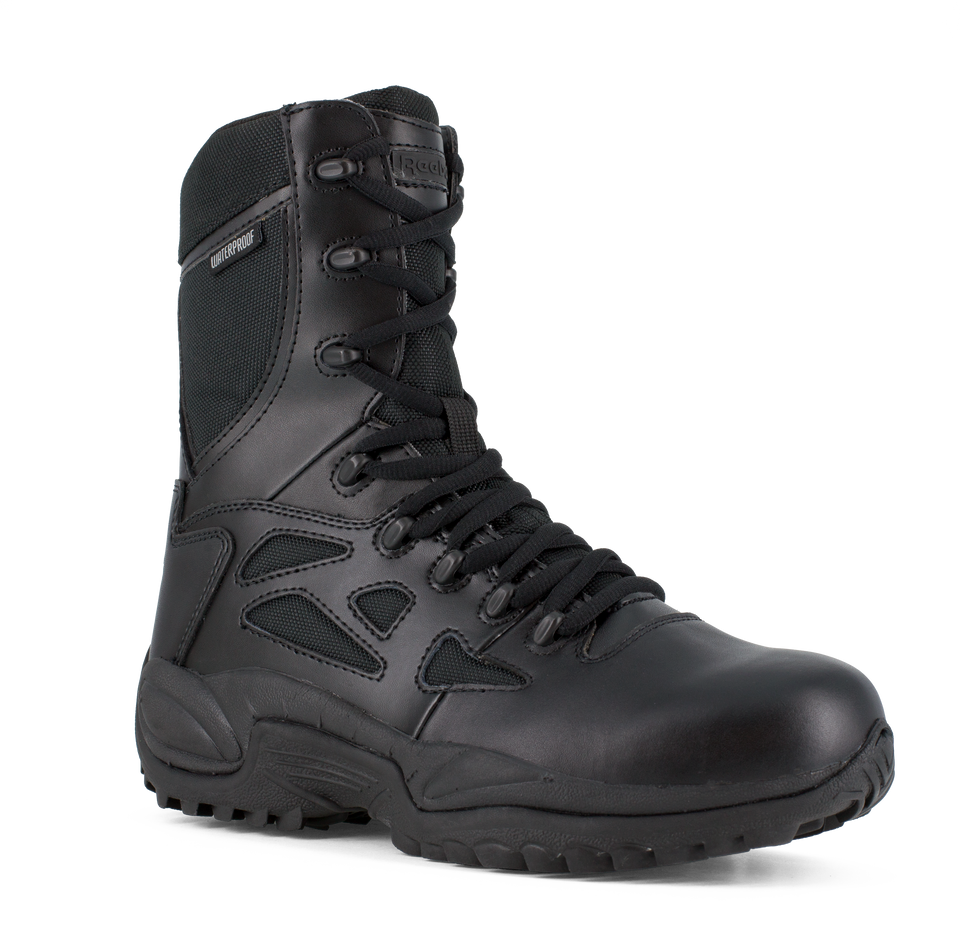 Reebok Rapid Response RB RB8877 Men's 8" Stealth Boots Waterproof