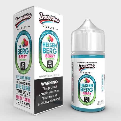 Innevape Heisenberg Berry Menthol Salt Nicotine E-Juice 30ML, Heisenberg Berry Menthol - The Original Blue Slushie Menthol You Love with Berry Flavor You Crave!