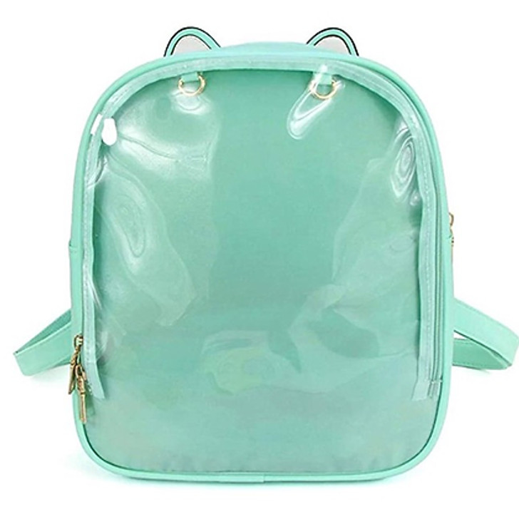 I-Fashion - Aquamarine Ita Cat Ear Bag Backpack Transparent Display Window **FREE SHIPPING**