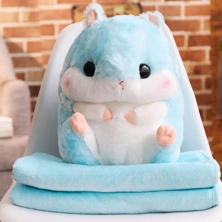 40cm - 3in1 Unique Hamster - Plush, Handwarmer & Blanket! Stuffed Toy! **FREE SHIPPING**