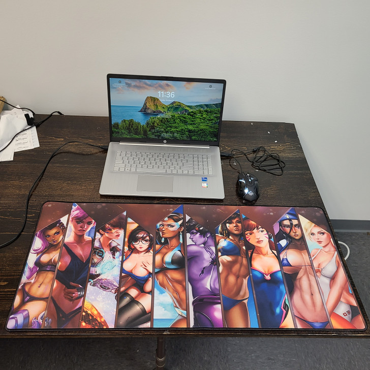 Overwatch - Sexy Babes - Custom Gaming Long Mousepads **FREE SHIPPING**