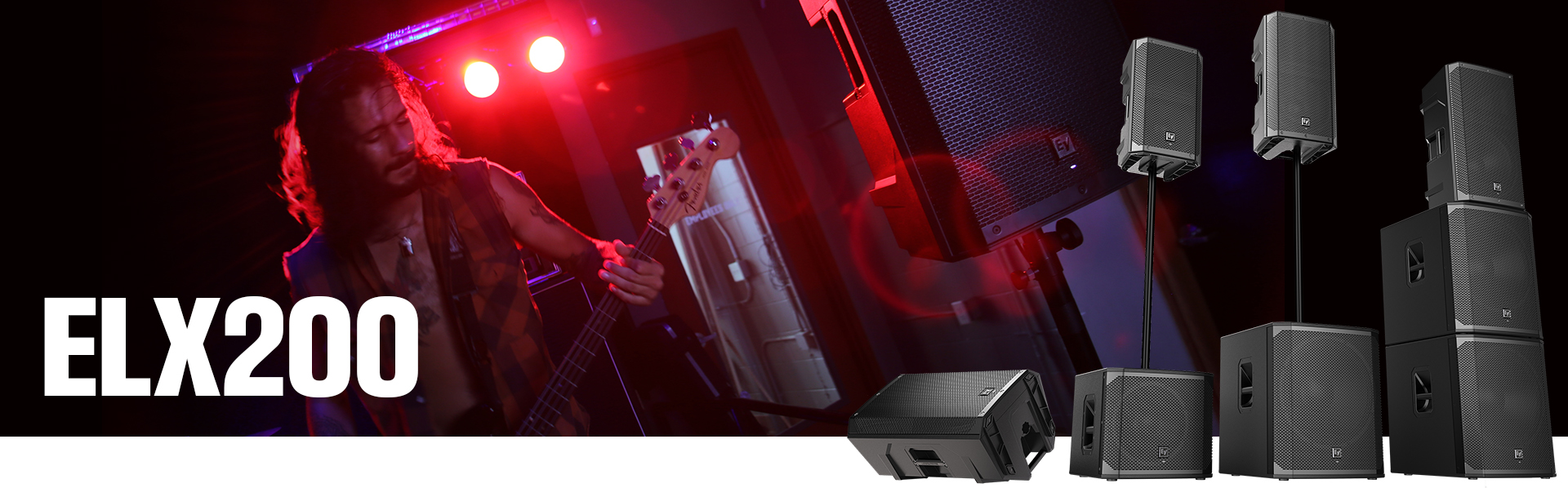 Serie ELX 200 Calidad de audio profesional y control de precisión en un paquete liviano 