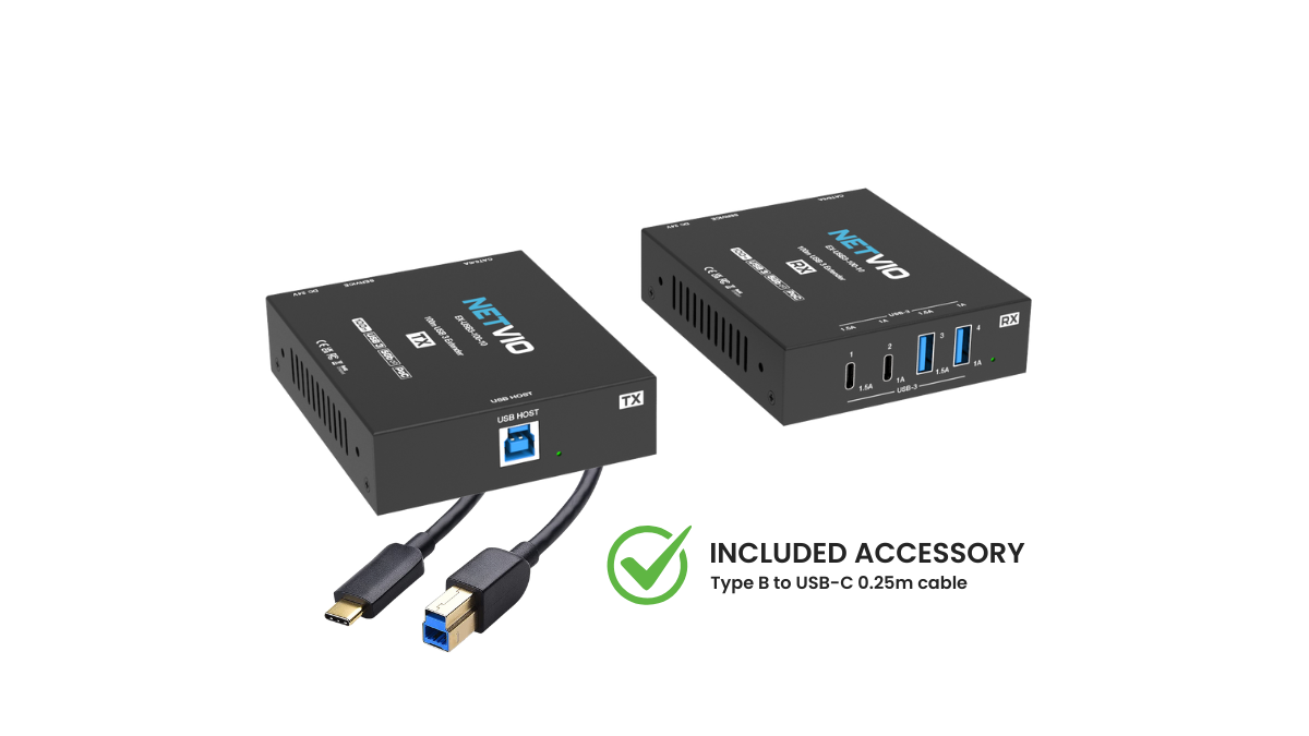 EX-USB3-100-10 de Netvio: La Solución Definitiva para Extensión USB en Audio y Video Profesional
