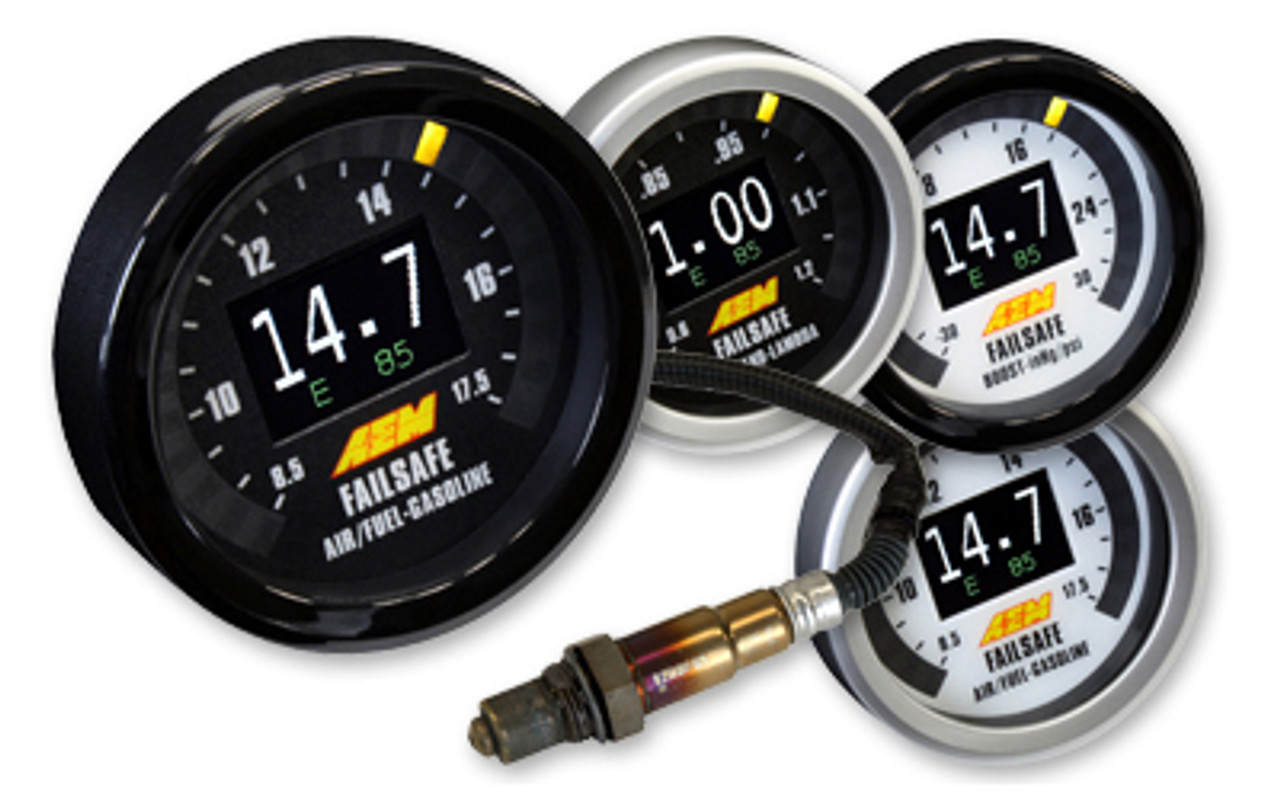 AEM Wideband O2 Failsafe Gauge w/ Flex Fuel display | Wiring Specialties