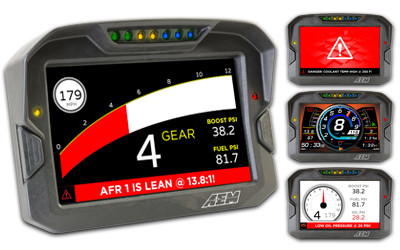 AEM CD-7 CARBON GPS NON-LOGGING DISPLAY | Wiring Specialties