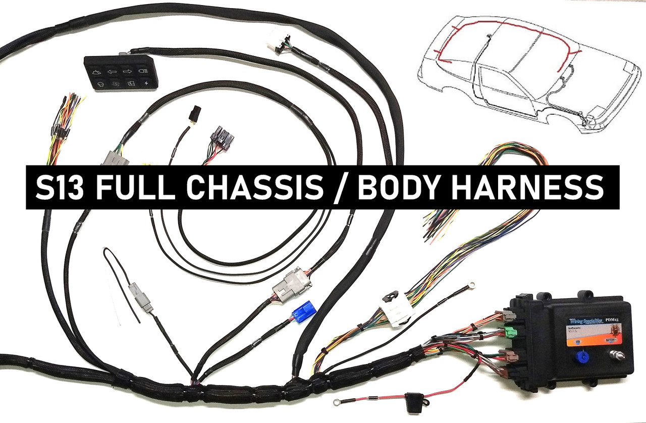 S13ハーネス Nissan 240sx / Silvia S13 Chassis Wiring Harness | Wiring Specialties