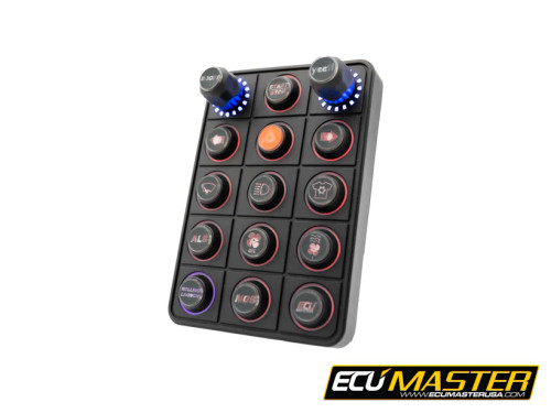 ECU Master 15-Position CAN Keyboard w/ Rotary Switches