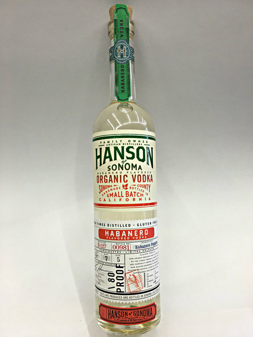 Hanson Small Batch Habanero Organic Vodka
