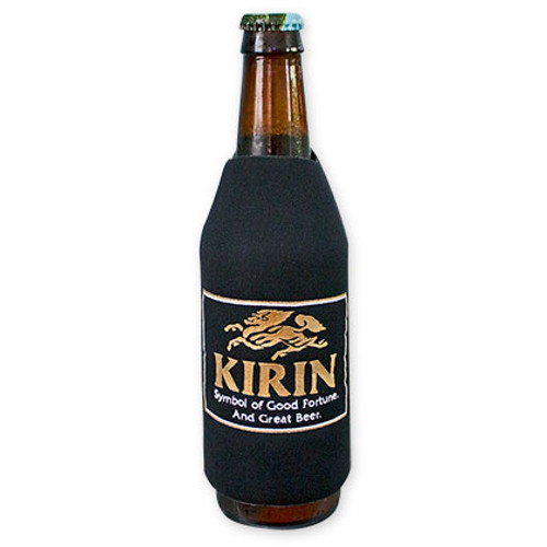 Kirin Beer Black Bottle Suit Koozie