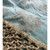 Western Hippie BOHO Coachella Blue Embroidered Faux Silk Fringe Kimono Top 00151
