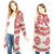 Western Rodeo Open Front Hooded Cotton Knit Maxi Sweater Cardigan Coat C1316