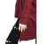 Haute BOHO Wine Goth Open Shoulder Oversized CASHMERE Tunic Sweater - S580121