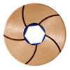 GlossFire-F (Toro F) Flat Edge Copper Polishing Wheel, 6", 70 Grit