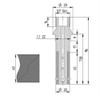 Diamut Z45 - Pos 4, OD 20x1/2 Gas, OPL Continuous Diamond Profile Wheel