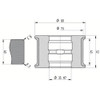 Diamut T43 R3 - Pos 5S, OD 80x35 Bore, HYS Continuous Diamond Profile Wheel