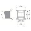 Diamut T33 R3 - Pos 7, ID 40x22 Bore, Flash Gray Polish Profile Wheel
