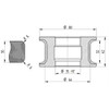Diamut T32 R6 - Pos 5S, OD 80x35 Bore, HYS Continuous Diamond Profile Wheel