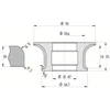 Diamut AFR33 R15 R3 - Pos 4, OD 90x35 Bore, HYS Continuous Diamond Profile Wheel