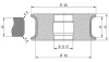 Diamut T33 R8 - Pos 2, OD 120x35 Bore, HYS Continuous Diamond Profile Wheel