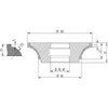 Diamut H23 - Pos 2, OD 120x35 Bore, HYS Continuous Diamond Profile Wheel