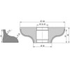 Diamut F43 R21 R0 - Pos 2, OD 140x35 Bore, HYS Continuous Diamond Profile Wheel