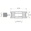 Diamut AK2 23 R20 - Pos 7, ID 60x35 Bore, Flash Gray Polish Profile Wheel