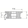 Diamut AFR23 R10 R3 - Pos 4, OD 80x35 Bore, HYS Continuous Diamond Profile Wheel