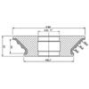 Diamut TP23 - Pos 3, OD 120x35 Bore, HYS Continuous Diamond Profile Wheel