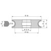 Diamut V22 R10.5 - Pos 5S, OD 120x35 Bore, HYS Continuous Diamond Profile Wheel