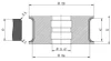 Diamut T42 R6 - Pos 7, ID 60x35 Bore, Flash Gray Polish Profile Wheel