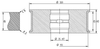 Diamut T43 R3 - Pos 5S, OD 120x35 Bore, HYS Continuous Diamond Profile Wheel