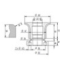 Diamut A33 R10 - Pos 7, ID 40x22 Bore, Flash Gray Polish Profile Wheel